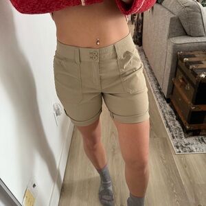 Eddie Bauer Women's Cargo Shorts in Tan